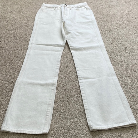 J. Crew Denim - J.Crew straight leg off white jeans